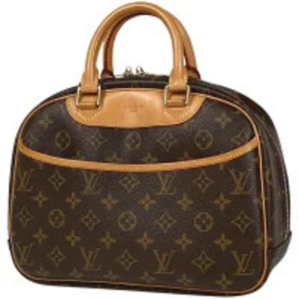 Louis Vuitton Trouville Boston Bag Handbag Monogram Brown